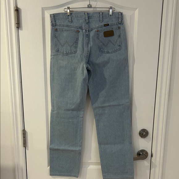 Wrangler Men's Jeans Light Blue 33x32 - Picture 2 of 4